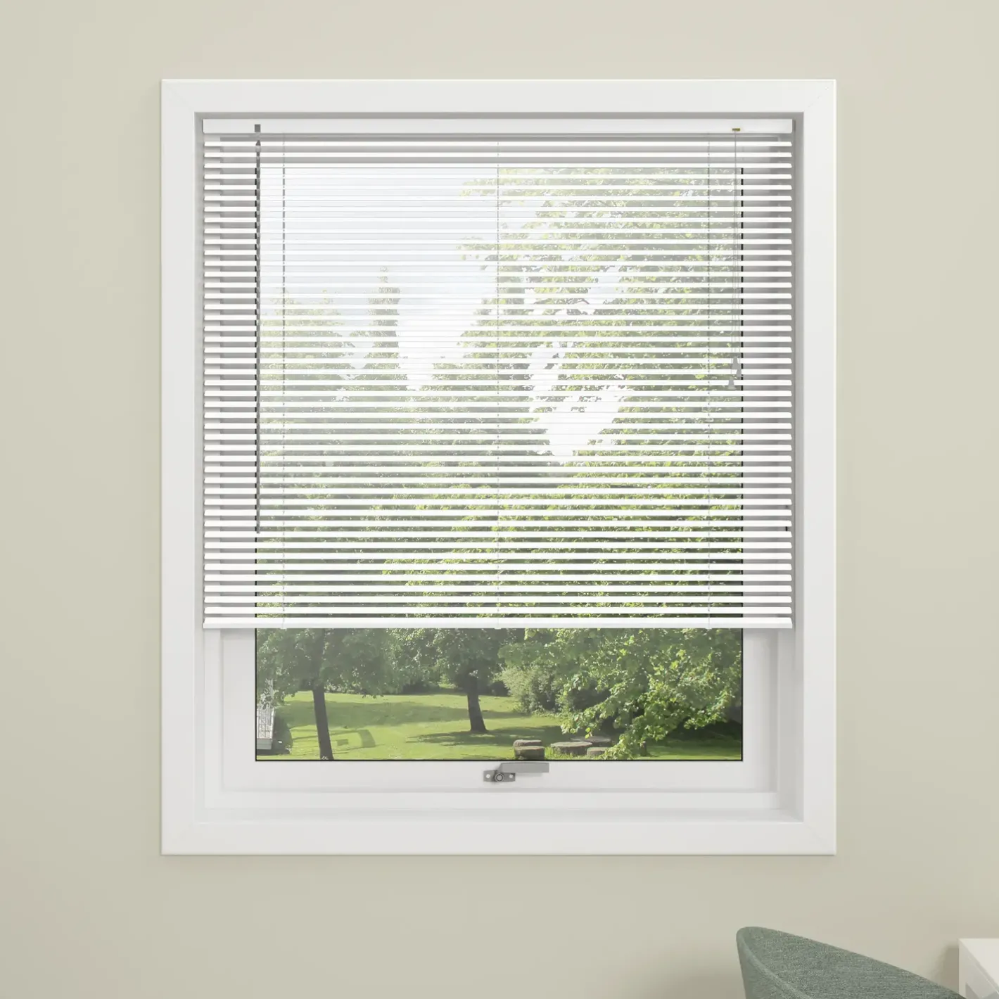 Debel Twist alupersienne hvid 60x130 cm* Gardiner|Tilbehør Til Kontor Og Værksted