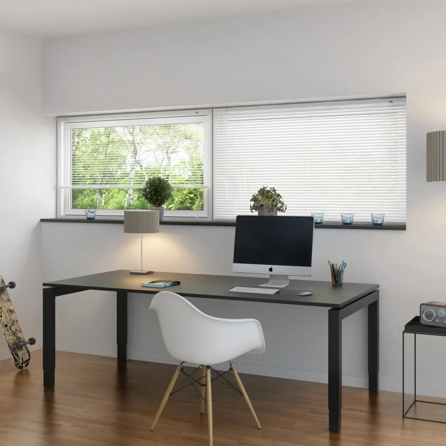 Debel Twist alupersienne hvid 60x130 cm* Gardiner|Tilbehør Til Kontor Og Værksted
