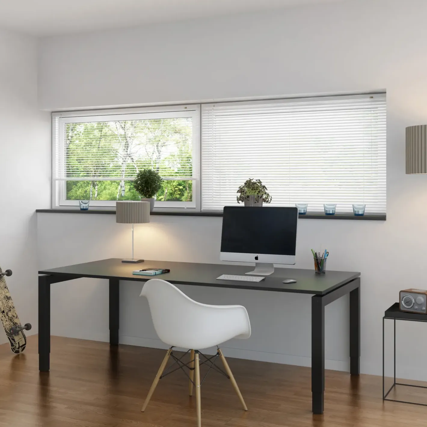 Debel Twist alupersienne hvid 60x130 cm* Gardiner|Tilbehør Til Kontor Og Værksted
