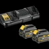 DeWALT DCB132T2 18/54V XR flexvolt dobbeltlader  2x6.0 Ah batterier* Batterier Og Opladere