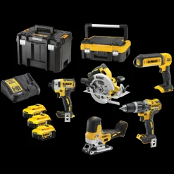 DeWALT DCK500P3T-QW kombo-kit 3x5.0 Ah batterier* Elværktøjssæt