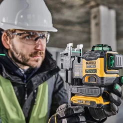 DeWALT DCLE34031D1-QW multilinjelaser grøn 18V 3x360 1x 2.0 Ah batteri og lader* Måleudstyr