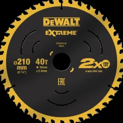 DeWALT DT20433-QZ extreme rundsavsklinge Ø210x30 mm* Rundsavklinger