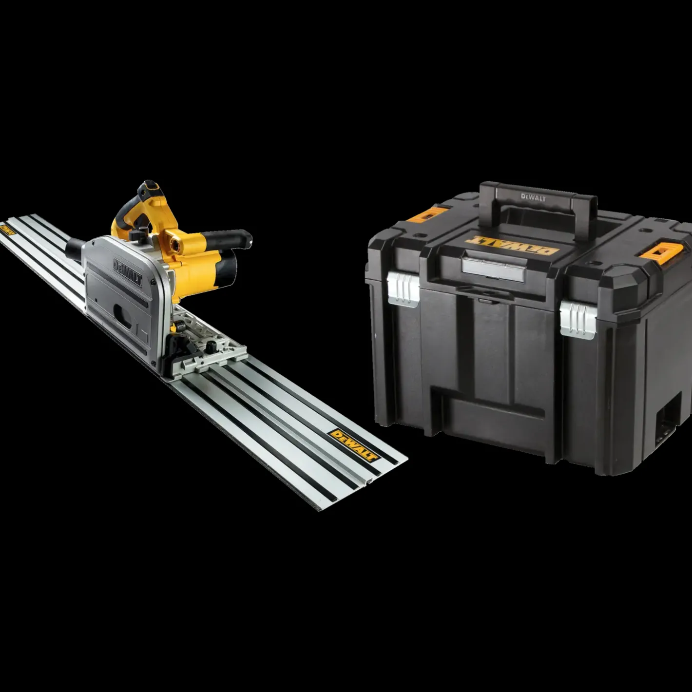 DeWALT DWS520KTR 55 mm dyksav med 1,5 m styreskinne* Dyksave