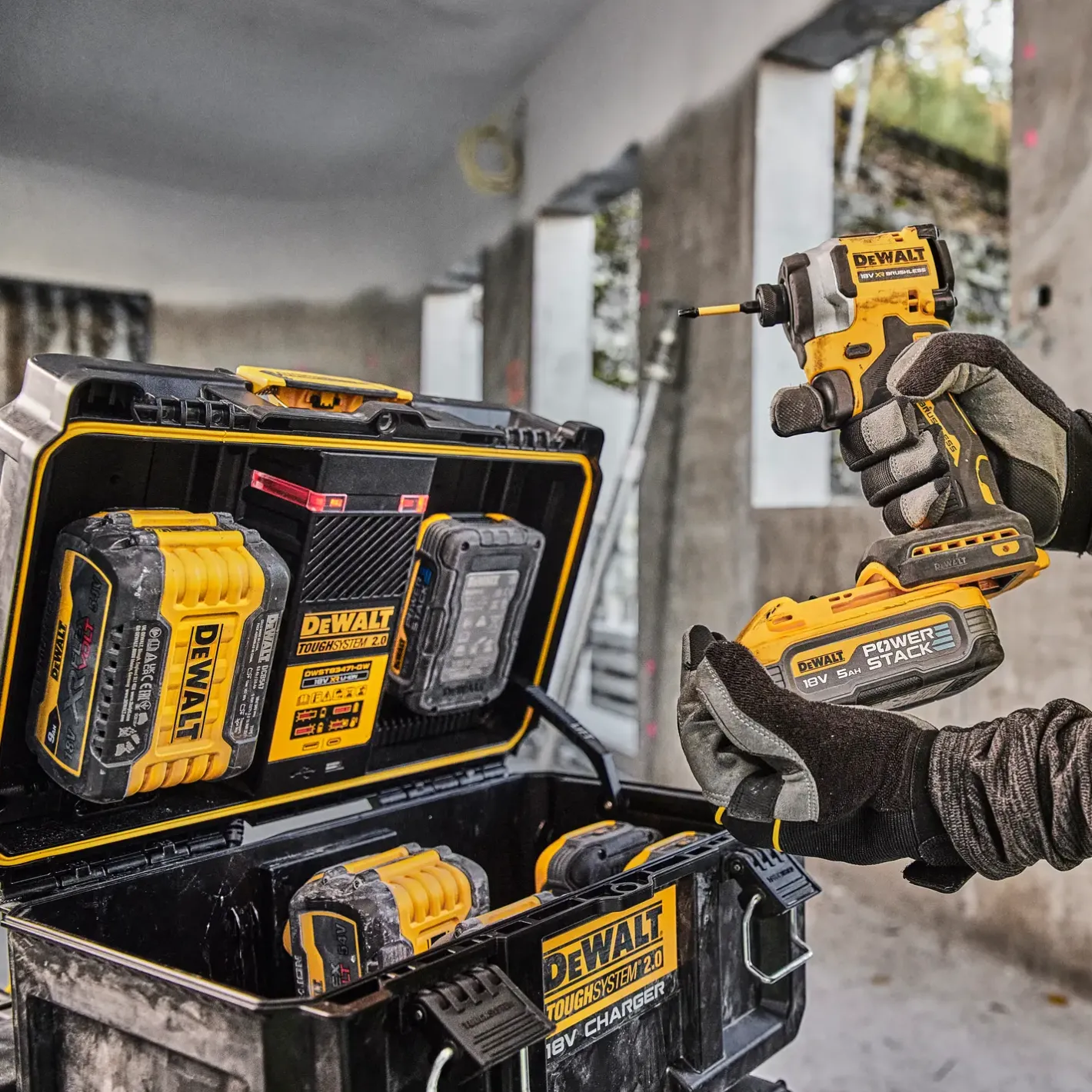 DeWALT Toughsystem 2.0 opladerboks* Batterier Og Opladere