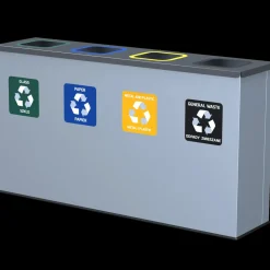 Eco Station 4 sækkeholdere á 60 L* Affaldssortering|Tilbehør Til Kontor Og Værksted