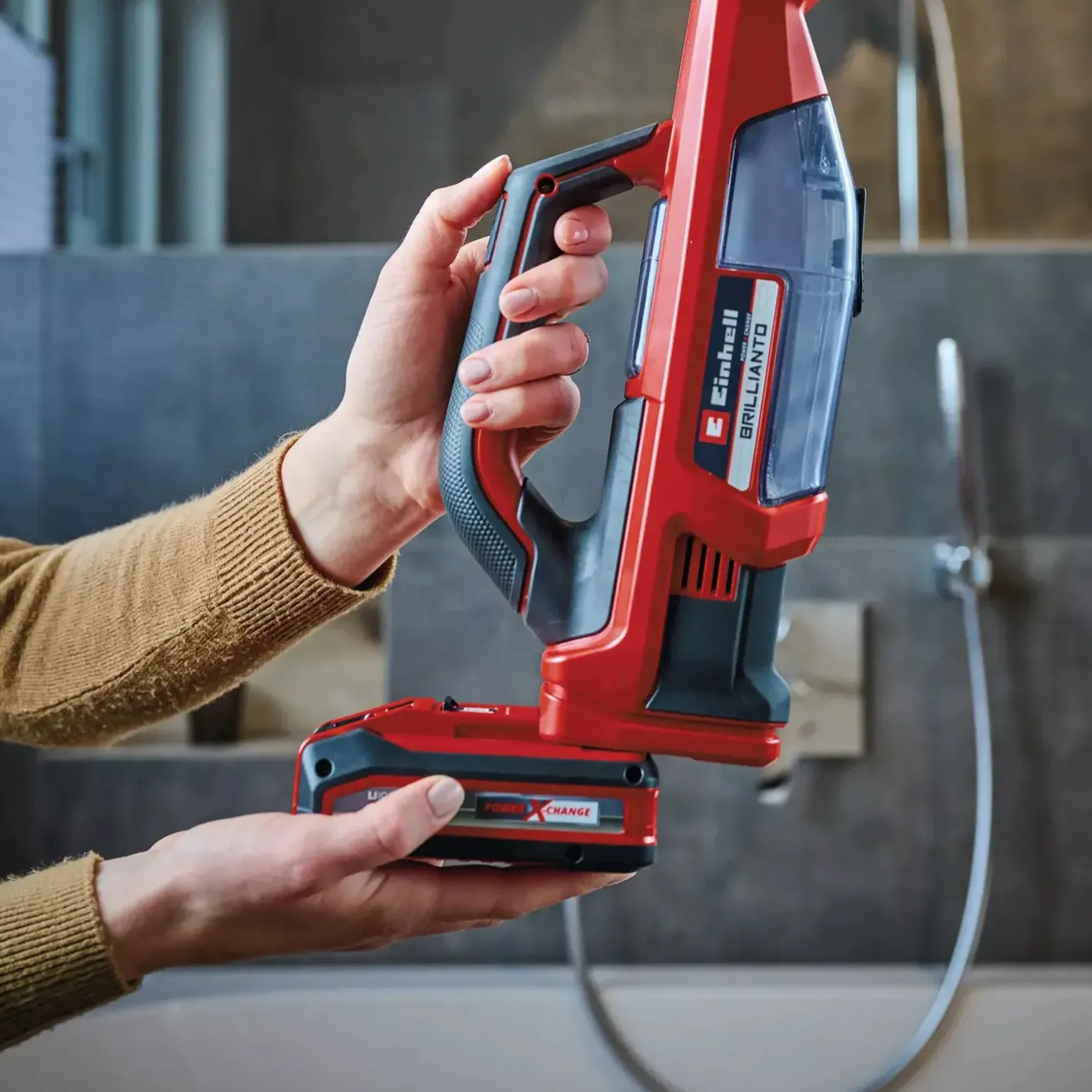 Einhell BRILLIANTO 18V vinduesvasker solo* Rengøringsartikler|Tilbehør Til Kontor Og Værksted
