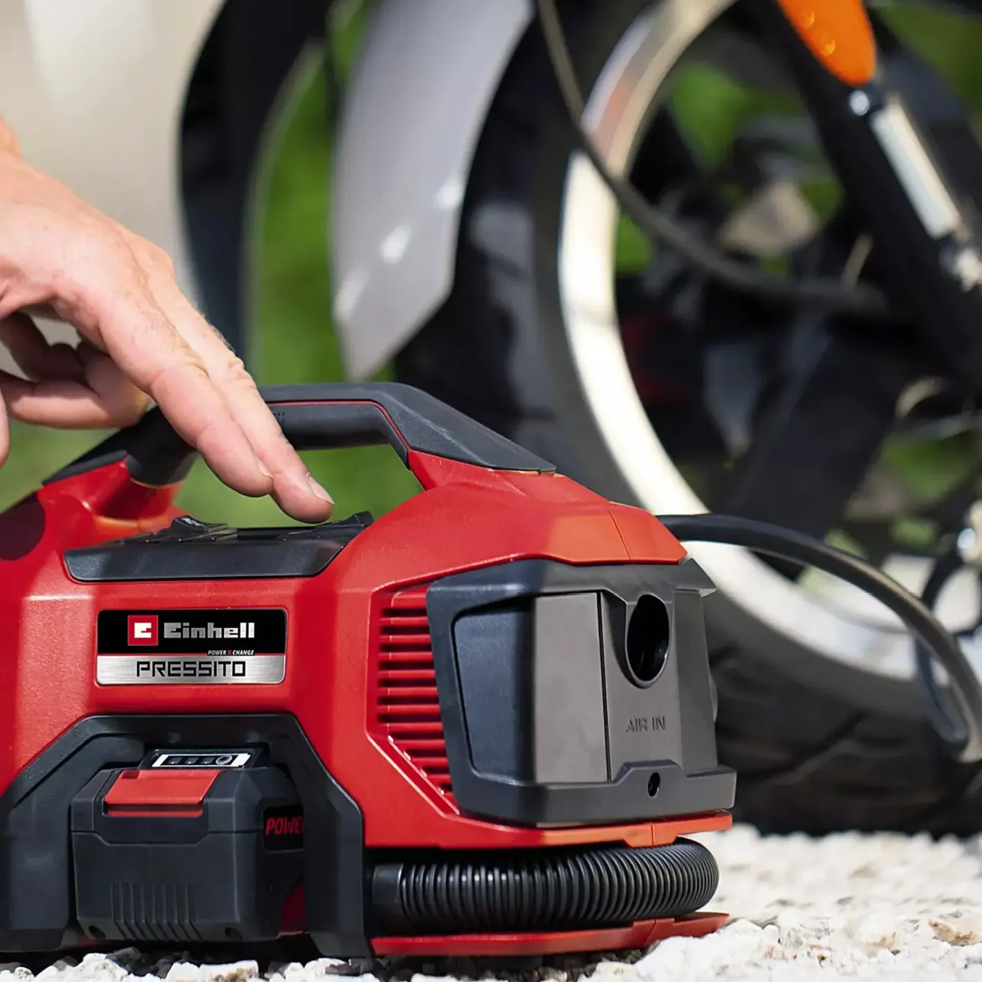 Einhell PRESSITO 18/21 18V kompressor solo* Kompressorer