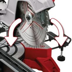Einhell TE-SM 10 L DUAL kap-/geringssav m/udtræk, Ø254 mm - 2100W* Kap-/Geringssave