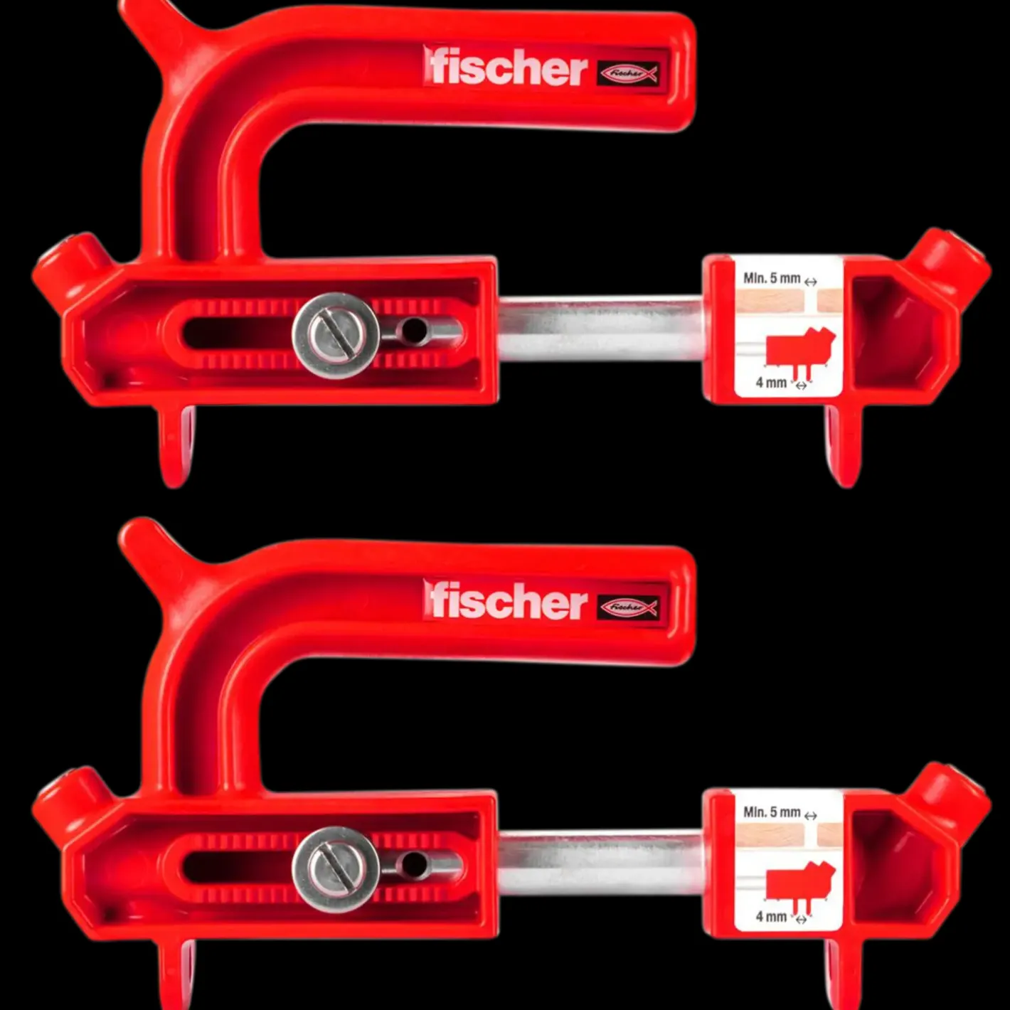 fischer hiddenfast fixtainer med 2 guides inkl. bits* Skruetvinger