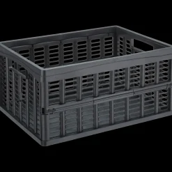 PlastTeam Foldekasse 480x240x350 sort* Opbevaringskasser|Tilbehør Til Kontor Og Værksted