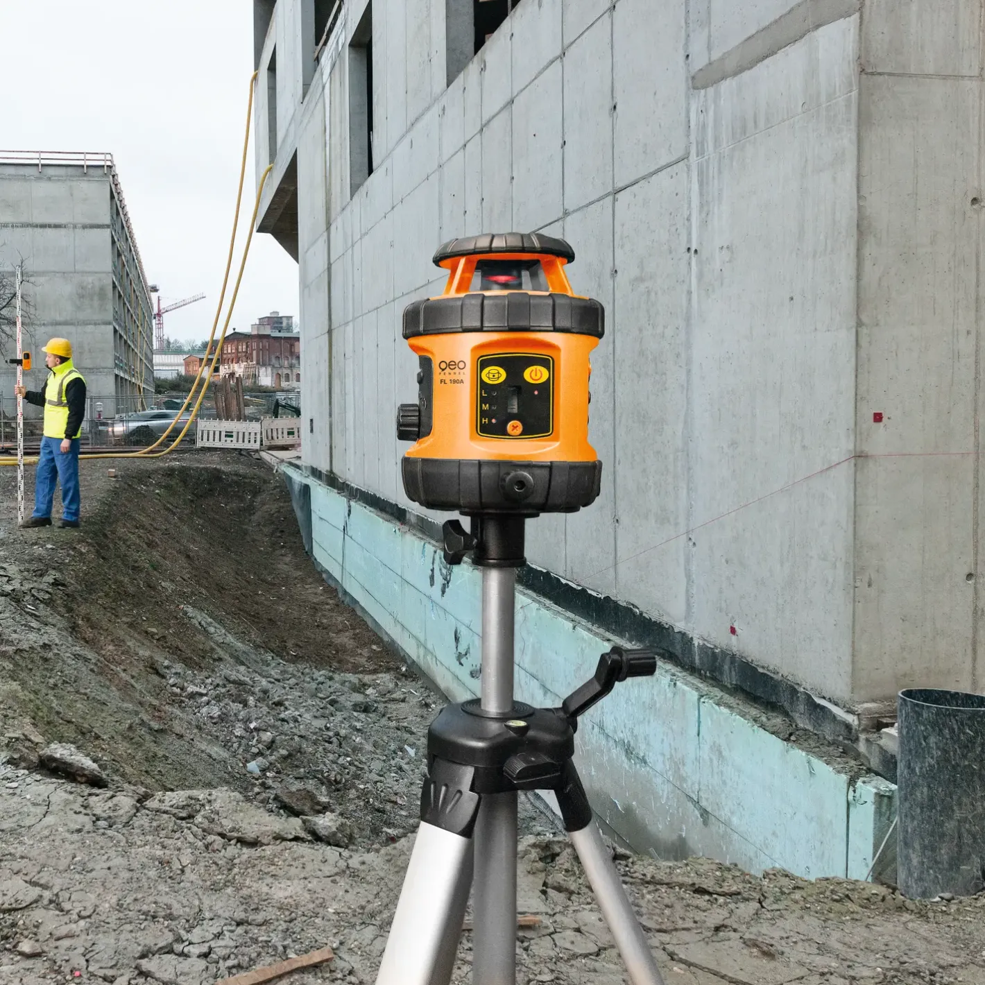 GeoFennel FL190A m/FR45 komplet rotationslaser* Måleudstyr