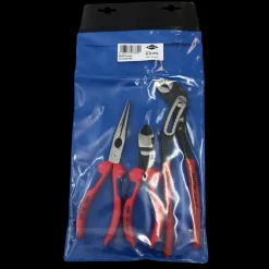 Knipex tangsæt kraft-sidebider/fladrundtang/vandpumpetang* Tænger