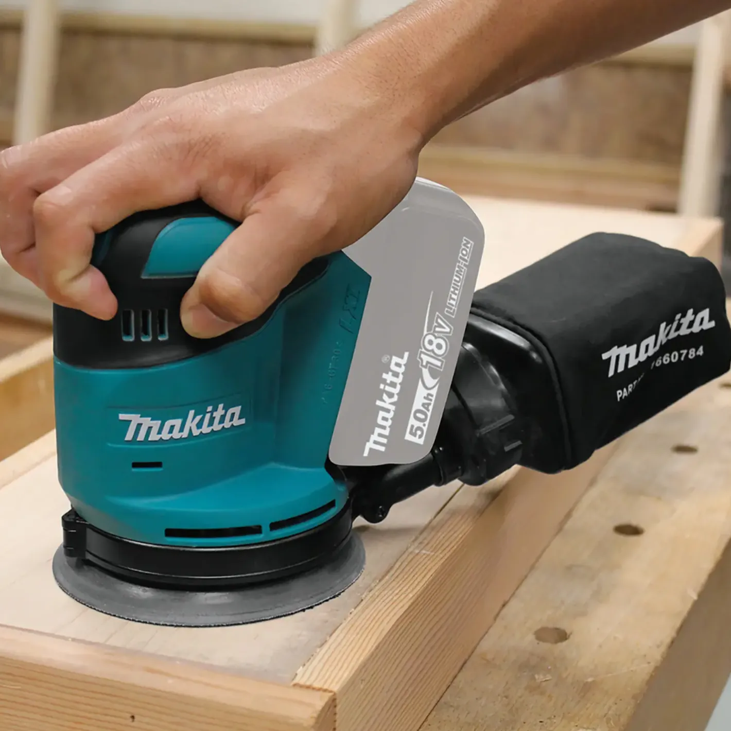 Makita DBO180Z 18V LXT excentersliber solo* Excenterslibere