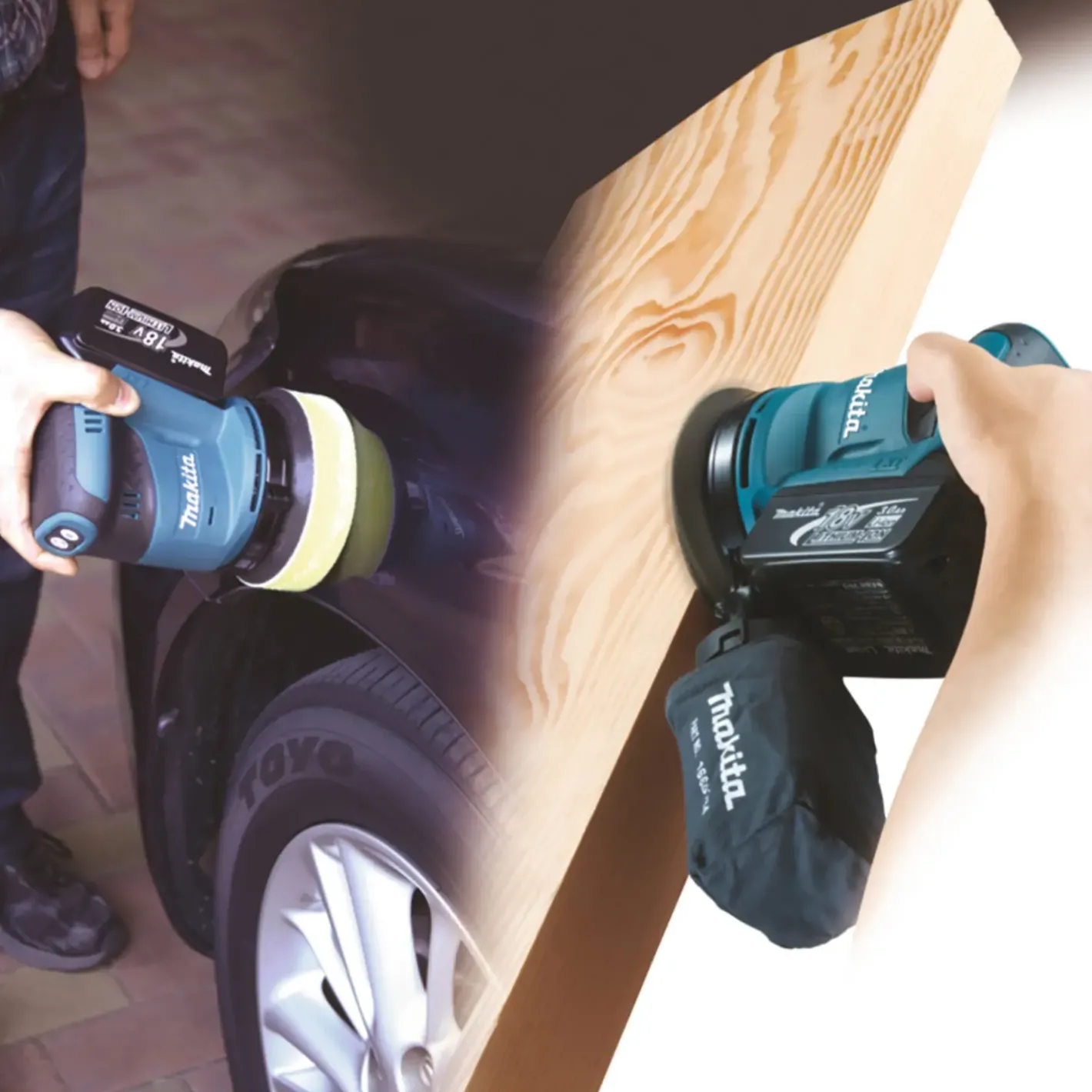 Makita DBO180Z 18V LXT excentersliber solo* Excenterslibere
