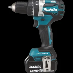 Makita DHP484RTJ 18 V LXT slagboremaskine 2x5.0 Ah batteri og lader* Bore- Og Skruemaskiner