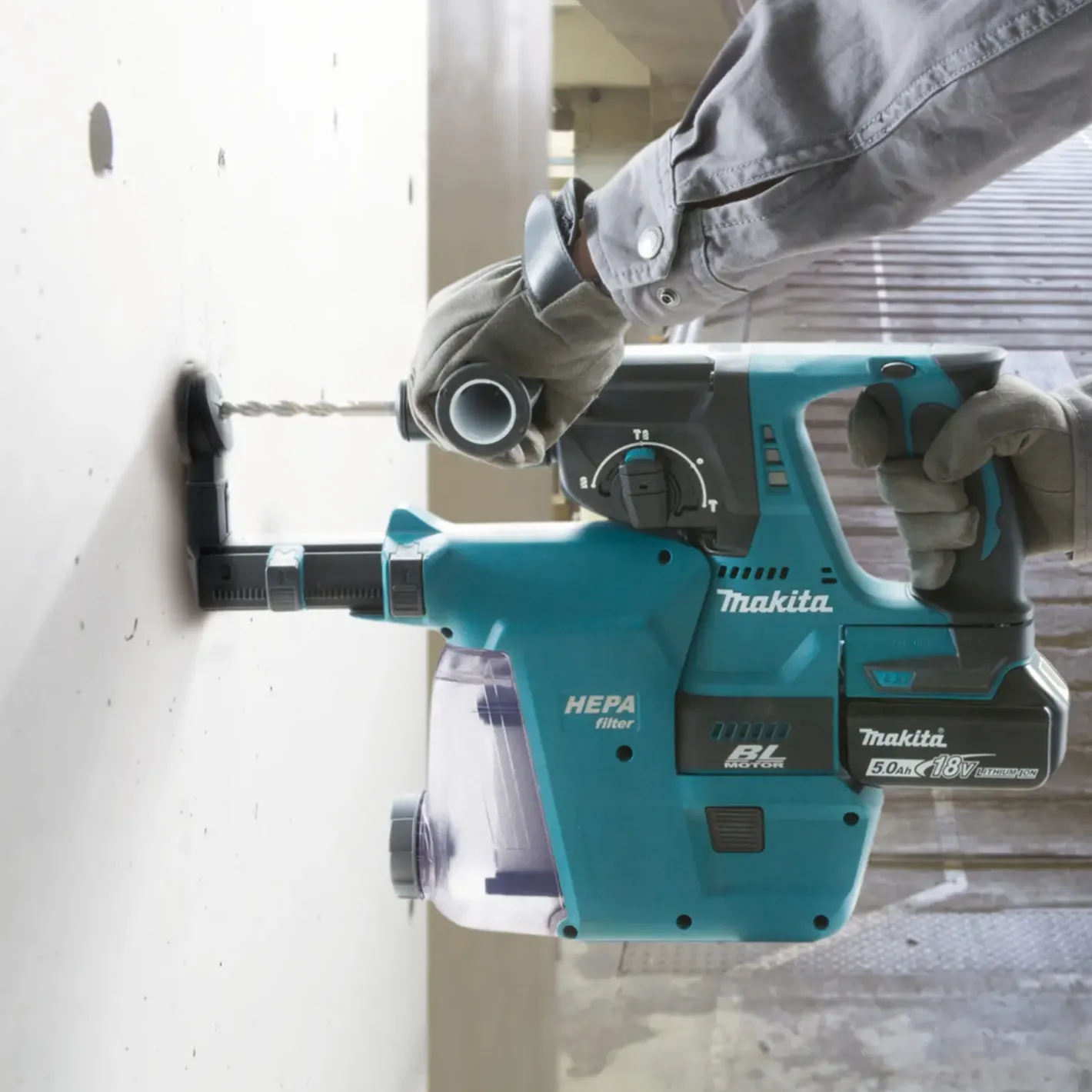 Makita DHR243ZJW bore-/mejselhammer 18V solo* Mejselhamre|Borehamre