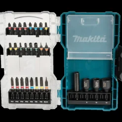 Makita E-07048 bitssæt med magnettoppe 28 dele* Bits- Og Bitssæt