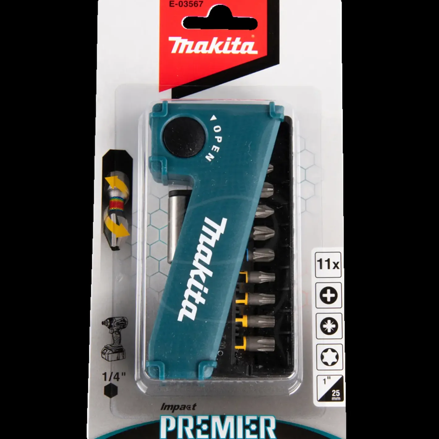 Makita premier NO. 1 bitsæt 11 dele* Bits- Og Bitssæt