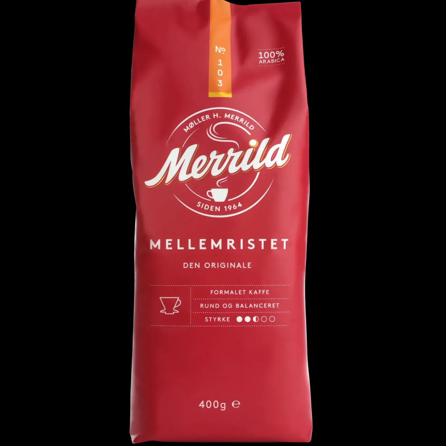 Merrild 103 rød 400 gr. kaffe* Kaffe Og Køkkenudstyr|Tilbehør Til Kontor Og Værksted
