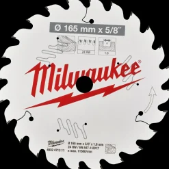 Milwaukee CSB P W rundsavklinge Ø165 mm 24 tænder* Rundsavklinger