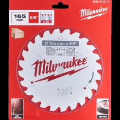 Milwaukee CSB P W rundsavklinge Ø165 mm 24 tænder* Rundsavklinger