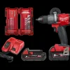 Milwaukee DAV-FDP2-522X 18V slagboremaskine m/batterier/lader og borsæt* Bore- Og Skruemaskiner