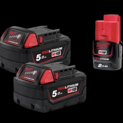 Milwaukee M18 B5 18V 5.0 Ah batterier 2 stk* Batterier Og Opladere