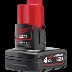 Milwaukee M12 B4 12V 4.0 Ah batteri* Batterier Og Opladere