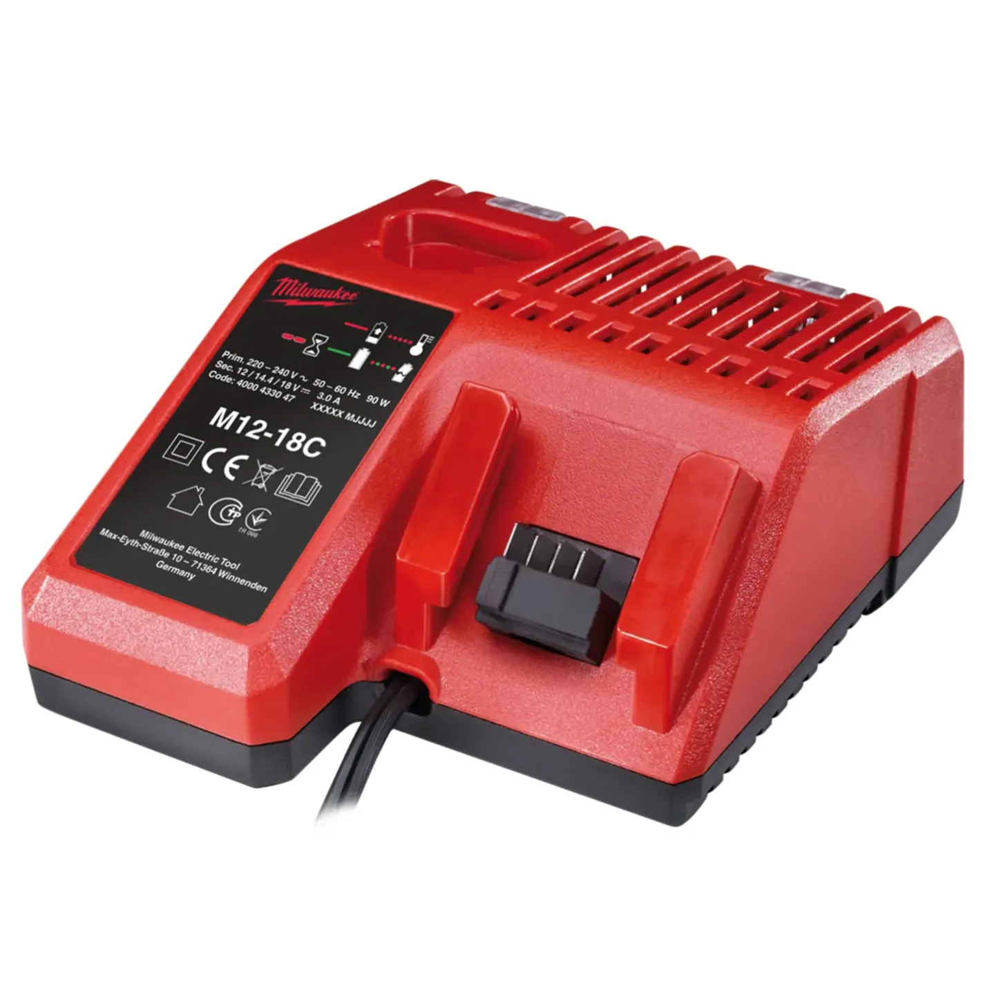 Milwaukee M18 BDD-403C 18V bore-/skruemaskine 3x4.0 Ah batteri og lader* Bore- Og Skruemaskiner
