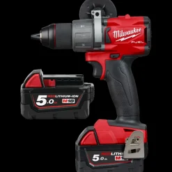 Milwaukee M18 FDP2-502X 18V Fuel slagboremaskine 2x5.0 Ah batterier og lader* Bore- Og Skruemaskiner