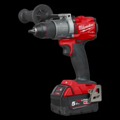 Milwaukee M18 FDP2-502X 18V Fuel slagboremaskine 2x5.0 Ah batterier og lader* Bore- Og Skruemaskiner