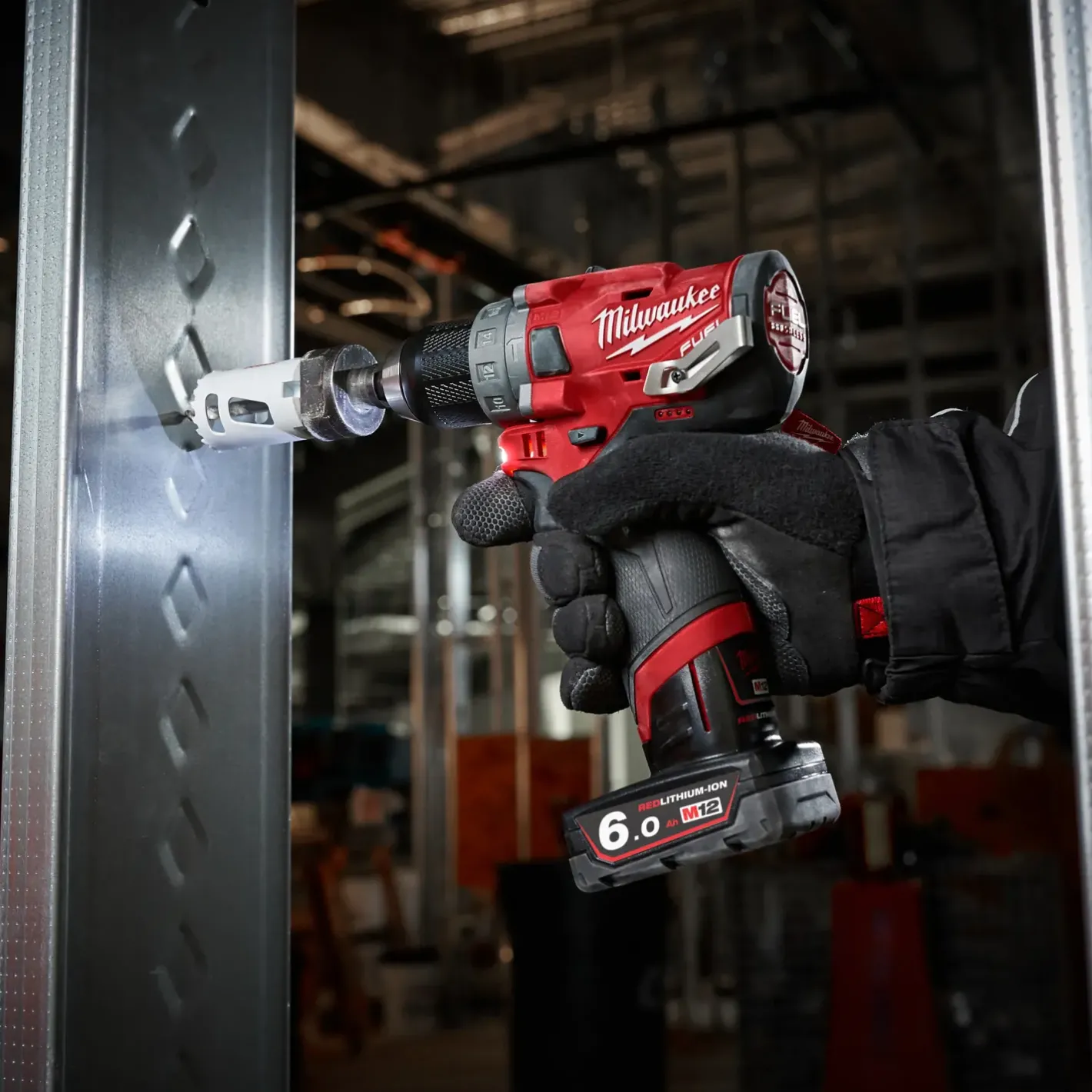 Milwaukee M12 FDP-602X 12V Fuel slagboremaskine 2x 6.0 batterier og lader* Bore- Og Skruemaskiner