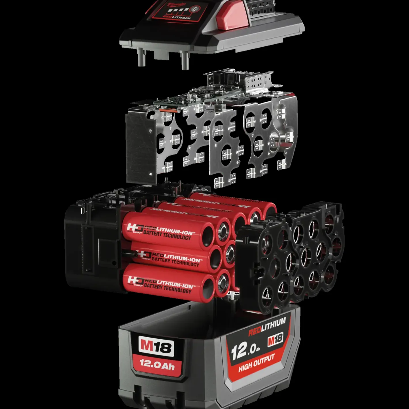 Milwaukee M18 HB12 18V high output 12.0 Ah batteri* Batterier Og Opladere