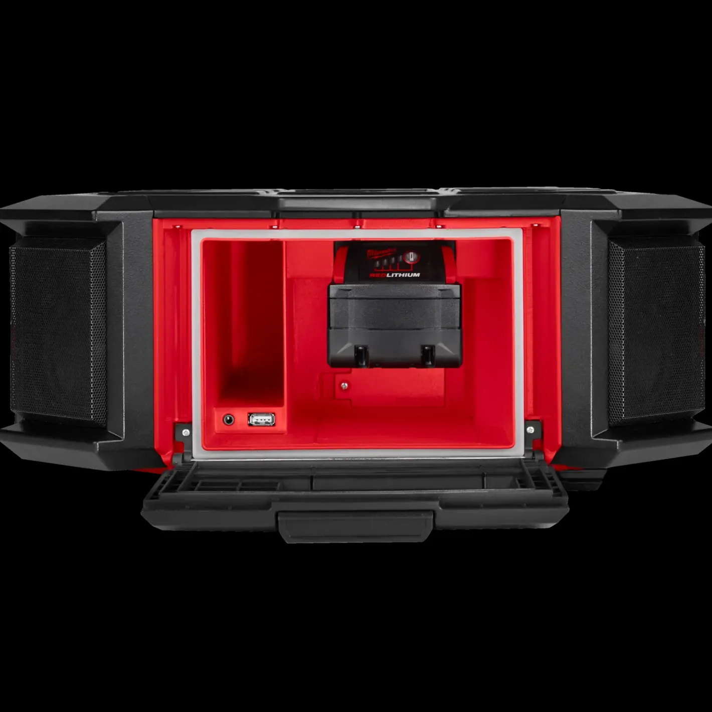 Milwaukee M18 PRCDAB+-0 Packout radio og lader* Arbejdsradioer