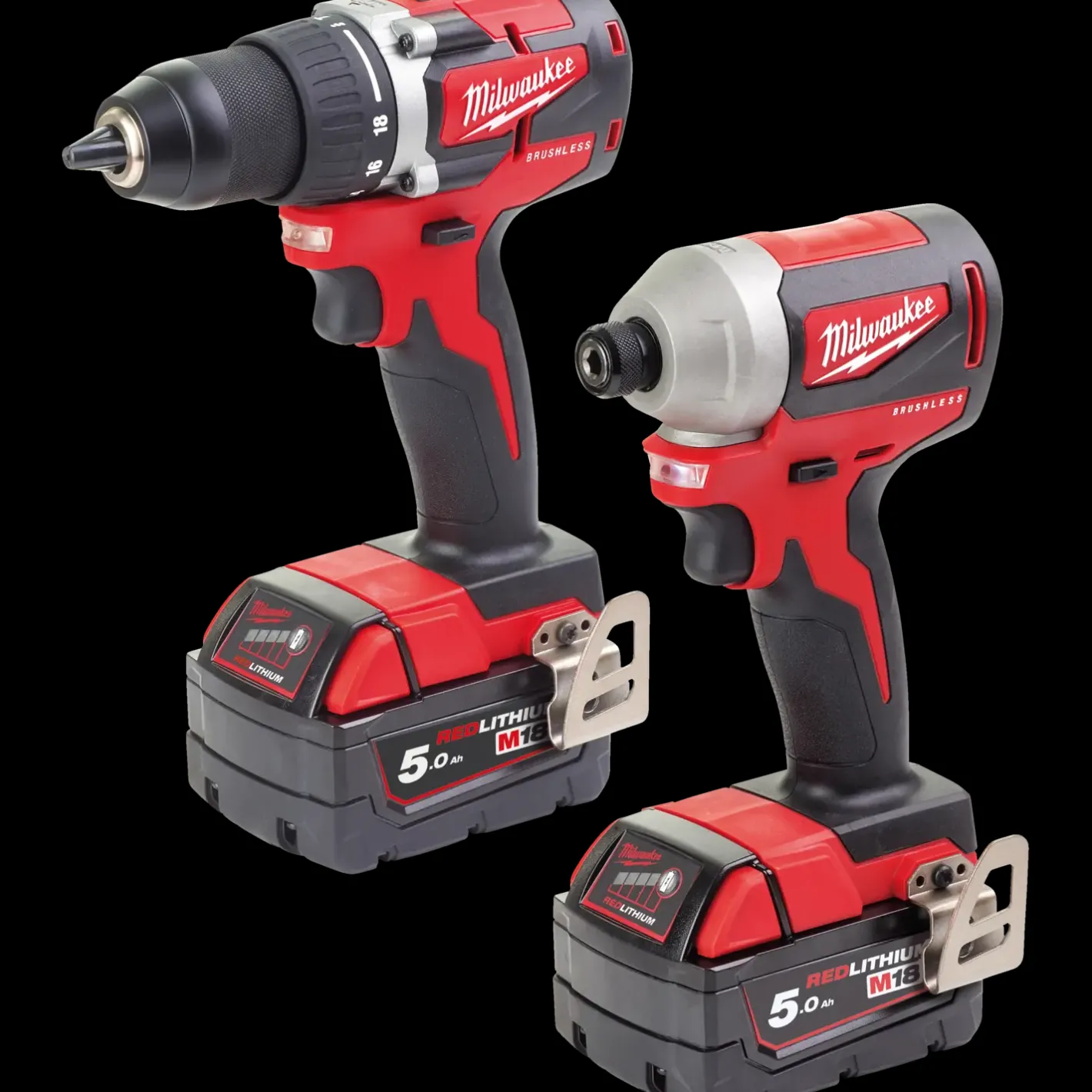 Milwaukee M18CBLDD og M18CLID bore/skruemaskine og slagboremaskine* Bore- Og Skruemaskiner