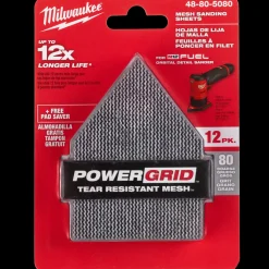 Milwaukee MESH slibepapir til M12 FDSS 67 x 92 mm Korn 120* Sliberondeller Og Slibeark