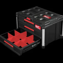 Milwaukee packout kuffert med 3 skuffer* Diverse Reservedele