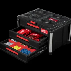 Milwaukee packout kuffert med 3 skuffer* Diverse Reservedele