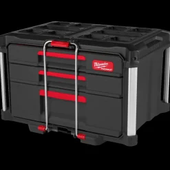 Milwaukee packout kuffert med 2+1 skuffe* Diverse Reservedele|Værktøjskasser Og -Tasker