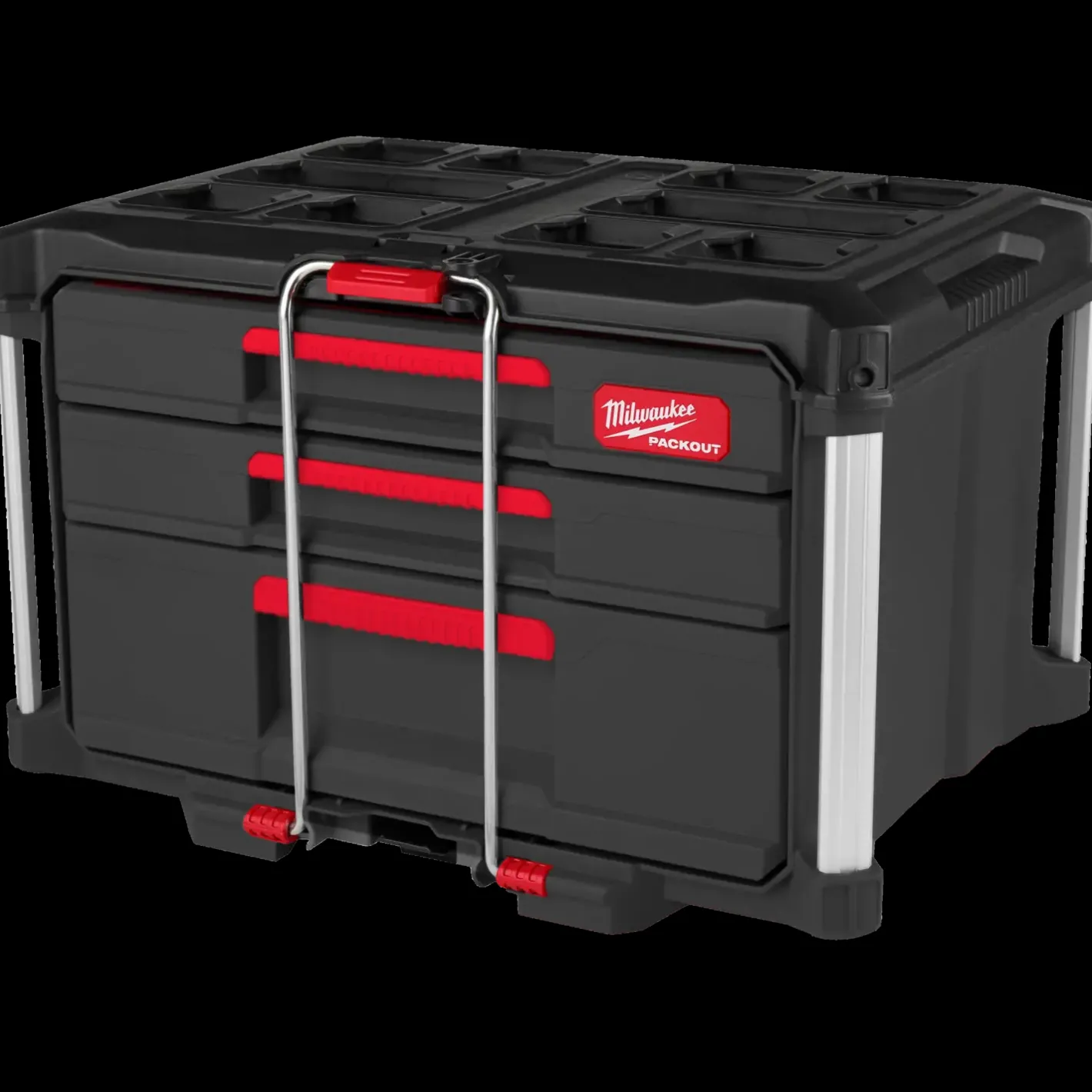 Milwaukee packout kuffert med 2+1 skuffe* Diverse Reservedele|Værktøjskasser Og -Tasker