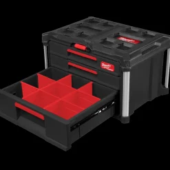 Milwaukee packout kuffert med 2+1 skuffe* Diverse Reservedele|Værktøjskasser Og -Tasker