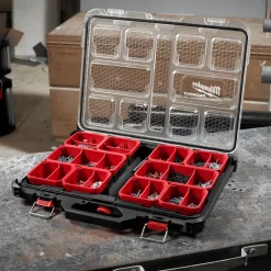 Milwaukee Packout™ organizer boks slim large til modulsystem* Værktøjsvogne|Sortimentsbokse