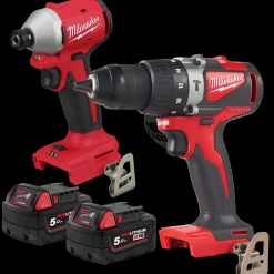 Milwaukee® Powerpack M18 BLPP2A3-502X* Bore- Og Skruemaskiner|Elværktøjssæt