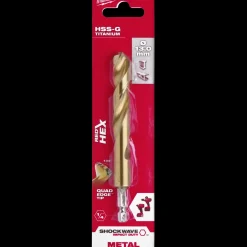 Milwaukee Red Hex shockwave™ HSS-Tin metalbor 13 mm* Bor- Og Borsæt