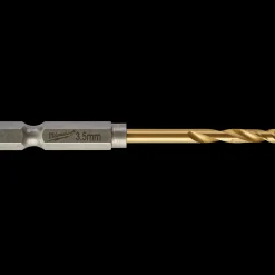 Milwaukee Red Hex shockwave™ HSS-Tin metalbor 3,5 mm* Bor- Og Borsæt