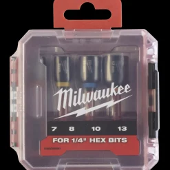 Milwaukee schockwave™ magnetisk slagtoppesæt 4 dele* Slagnøgler
