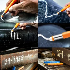 Pica Gel signalmarker permanent rød* Kontorartikler|Tilbehør Til Kontor Og Værksted
