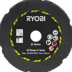 Ryobi RAKCOT03 skæreskiver til multisav Ø76 mm 3 stk.* Klinger Til Vinkelslibere
