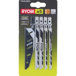 Ryobi RAK05JSBFC stiksavsklinger træ og plastik 5 stk* Stiksavs-Klinger